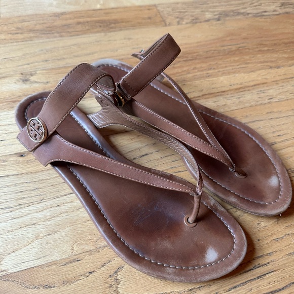Tory Burch brown sling back thong sandals - Picture 10 of 10